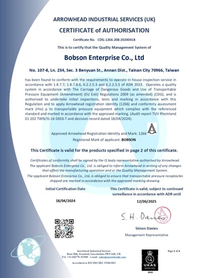 Quality & Certification｜Bobson Enterprise