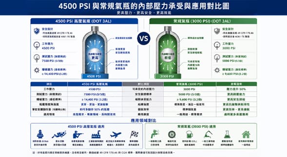 4500 PSI 高壓氣瓶，不只是規格選擇，而是一整套設計決策