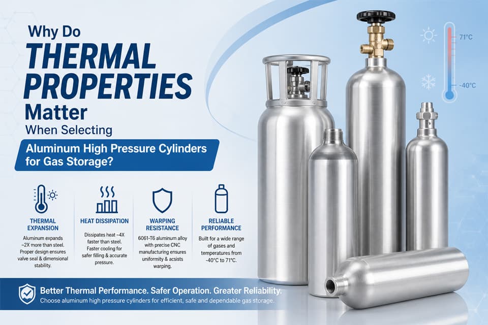 Why Do Thermal Properties Matter When Selecting Aluminum High Pressure Cylinders for Gas Storage?