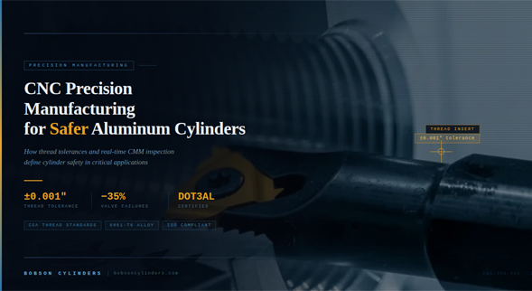 How Does CNC Precision Manufacturing Improve Aluminum Cylinder Quality and Safety Standards?