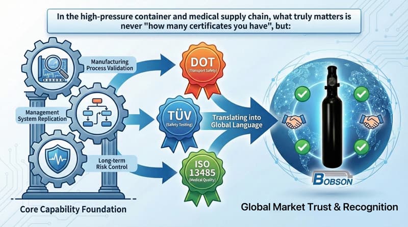 DOT, T&Uuml;V, and ISO 13485 - Bobson Enterprise
